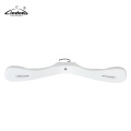 Brand Display Custom Logo Luxury Non Slip Wide Shoulder Dress Hook White Wooden Coat Clothes Hangers White Wood